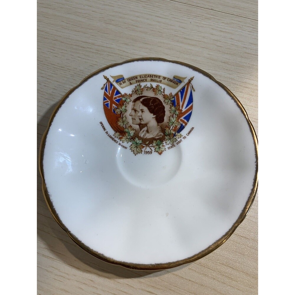 Jason Bone China Saucer Opening St. Lawrence Seaway State Visit To Canada 1959